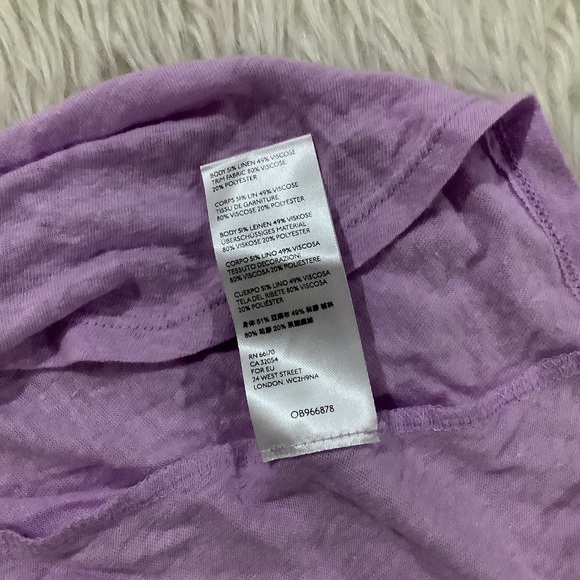 Free people women’s oversized summer breezy purple flowing top size small - Picture 6 of 9